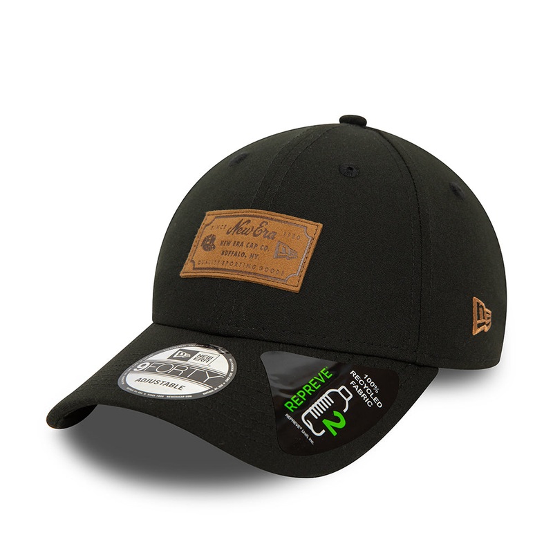 New Era 9FORTY Repreve Baseball Cap – New World – Black Adjustable