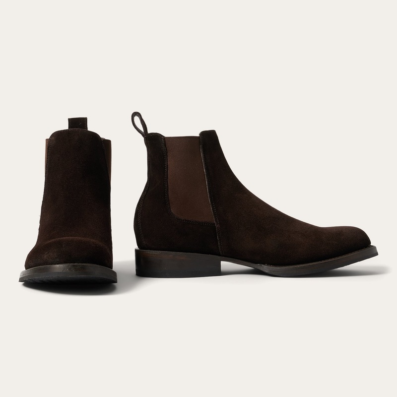 Suede Beat Chelsea Boot Dark Brown 7 D