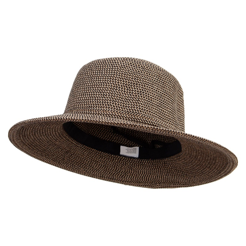 Women’s 3.25″ Brim Box Bucket Hat Black Tweed One Size
