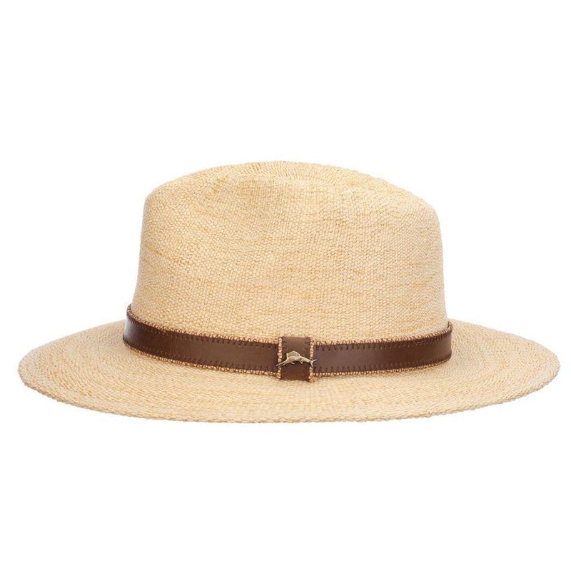 Abaco Bangkok Toyo Safari Hat with Leather Band – Tommy Bahama Natural S/M (56-57 cm)