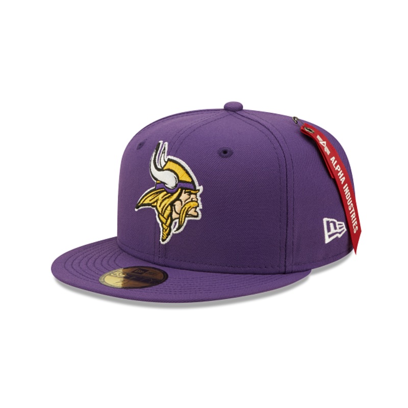 Alpha Industries X Minnesota Vikings 59FIFTY Fitted Hat 7