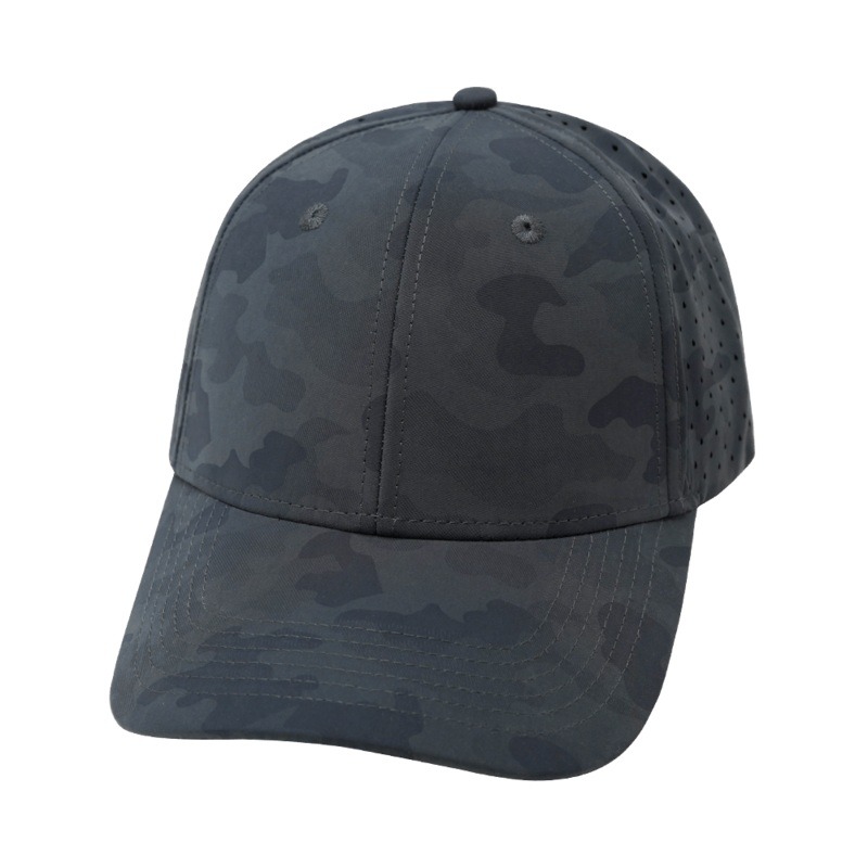 Blank – 6 Panel – Shallow Fit – Dark Camo (Unisex) – Laser Mesh