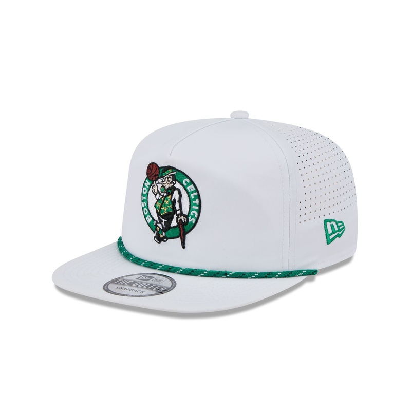Boston Celtics Optic White Performance Rope Golfer Hat One Size