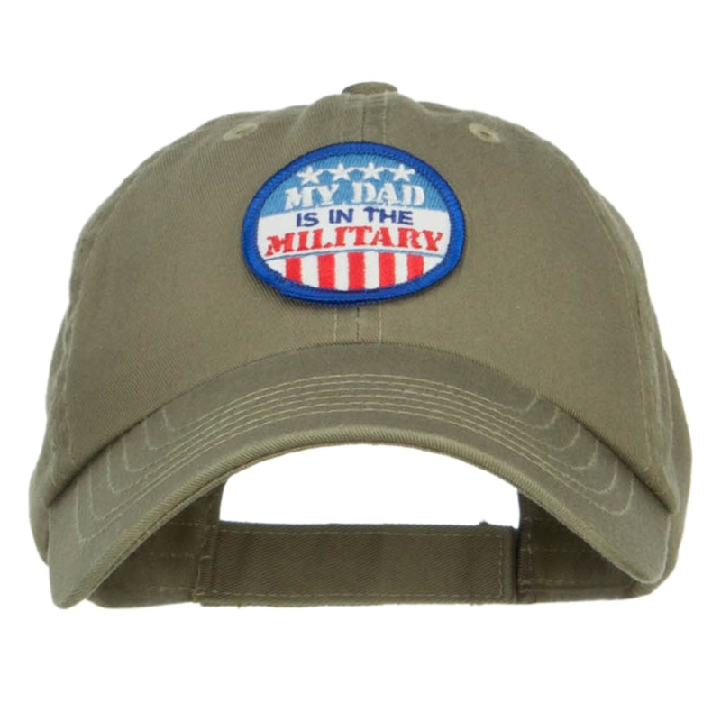 Dad in Military Patched Low Profile Cap Olive One Size
