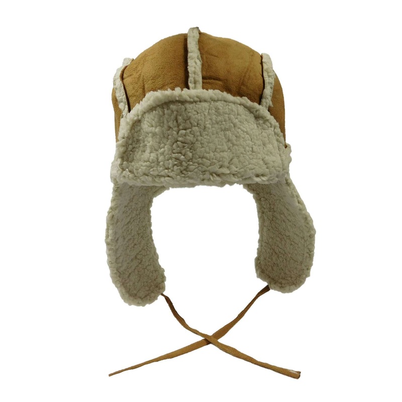 Faux Shearling Trapper Brown