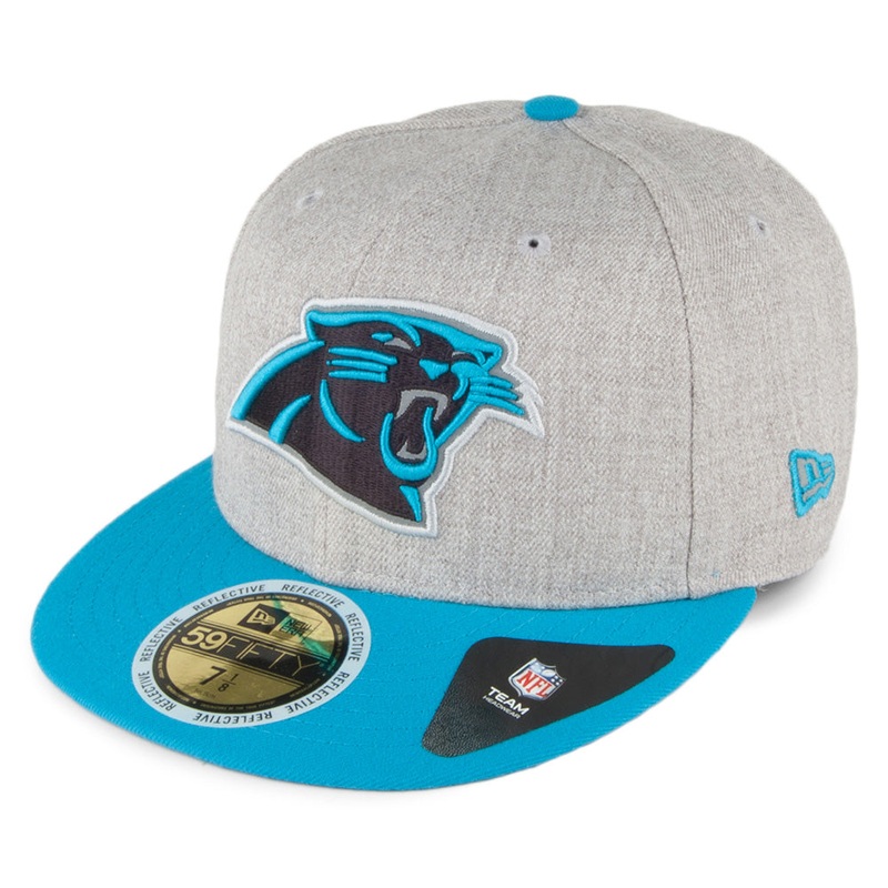 New Era 59FIFTY Carolina Panthers Baseball Cap – Reflective Heather – Grey-Blue 7