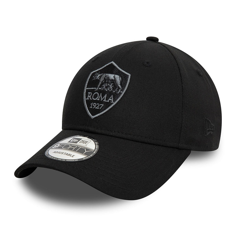 New Era 9FORTY AS Roma Baseball Cap – Tonal – Black Adjustable