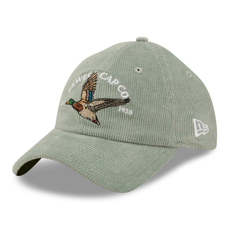 New Era 9TWENTY Duck Corduroy Baseball Cap – Wildlife Casual Classic – Jade Adjustable