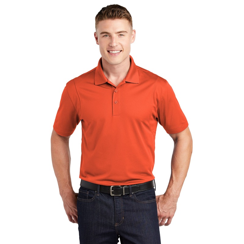Sport-Tek ST650 Micropique Sport-Wick Polo – Deep Orange Deep Orange XS