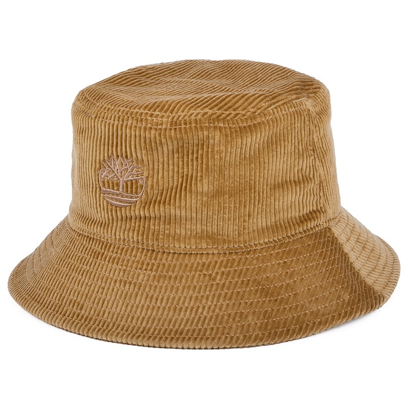 Timberland Hats Corduroy Bucket Hat – Dark Tan Small/Medium