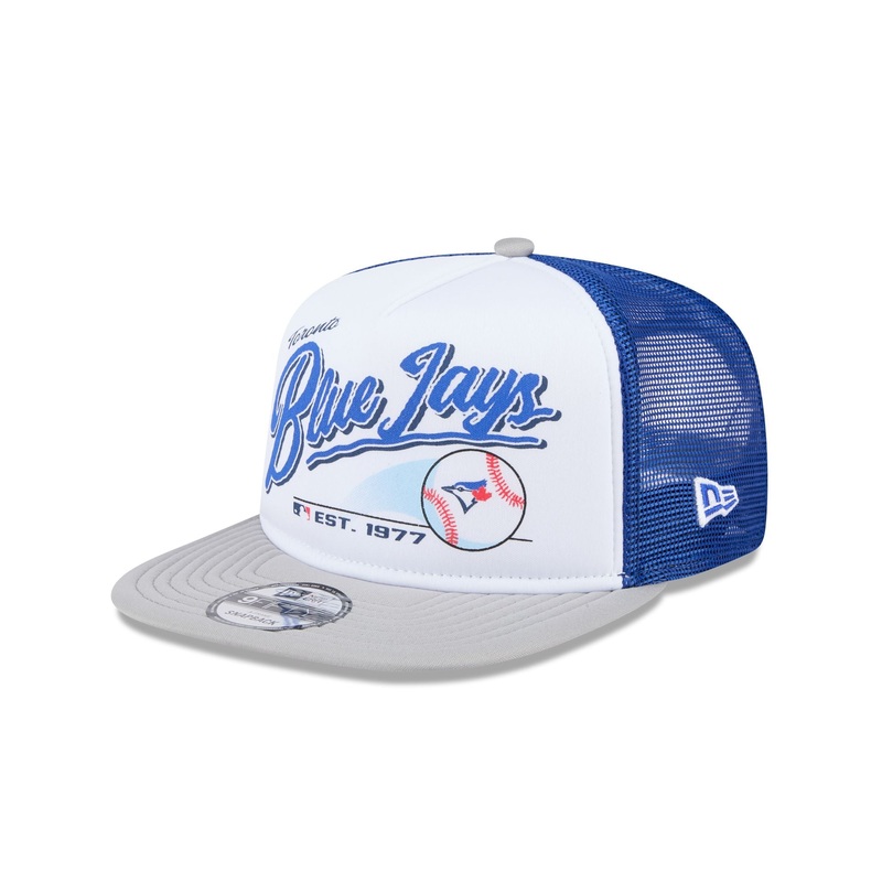 Toronto Blue Jays Retro Script 9FIFTY A-Frame Trucker Hat One Size