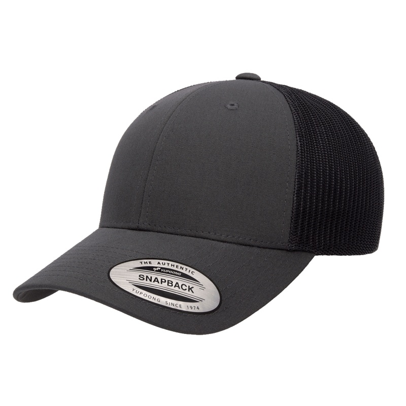 YP Classics 6601 Low Profile Trucker Cap Black