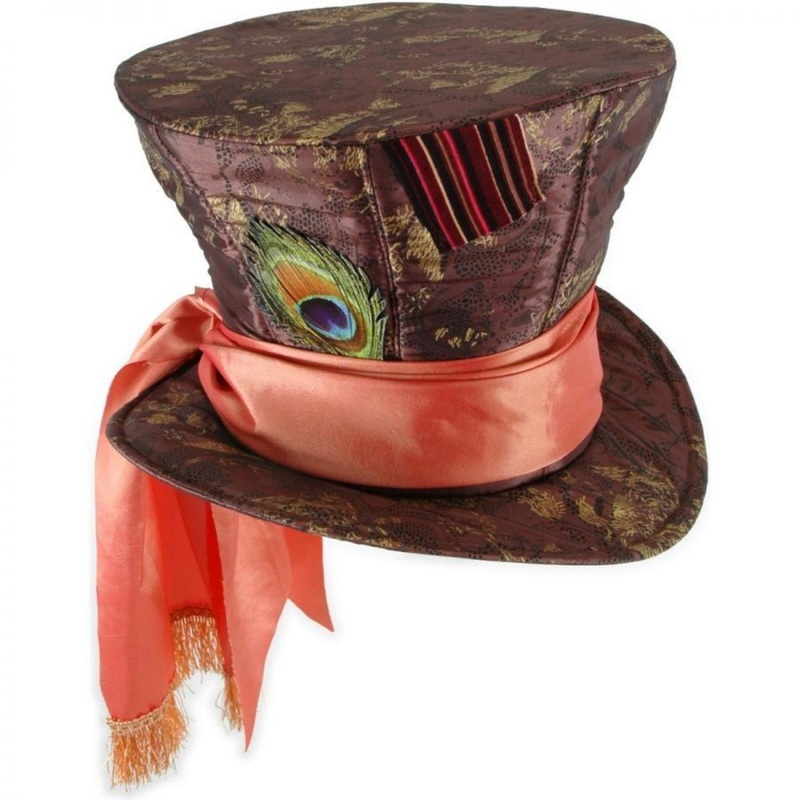 Alice in Wonderland Mad Hatter Top Hat MULTI ONE SIZE FITS MOST