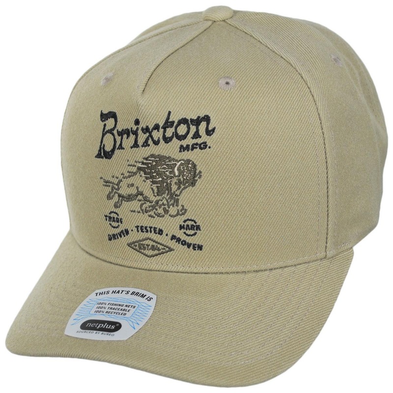 Charging Buffalo Netplus MP Snapback Baseball Cap SAND ADJUSTABLE
