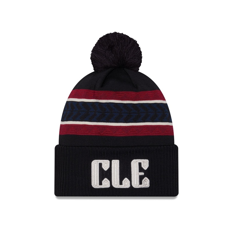 Cleveland Guardians City Connect Pom Knit Hat One Size