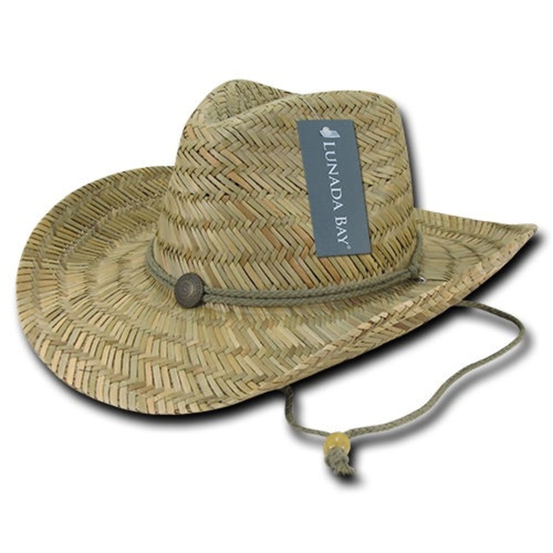 Decky 526 – Straw Cowboy Hat, Lunada Bay Straw Hat Natural