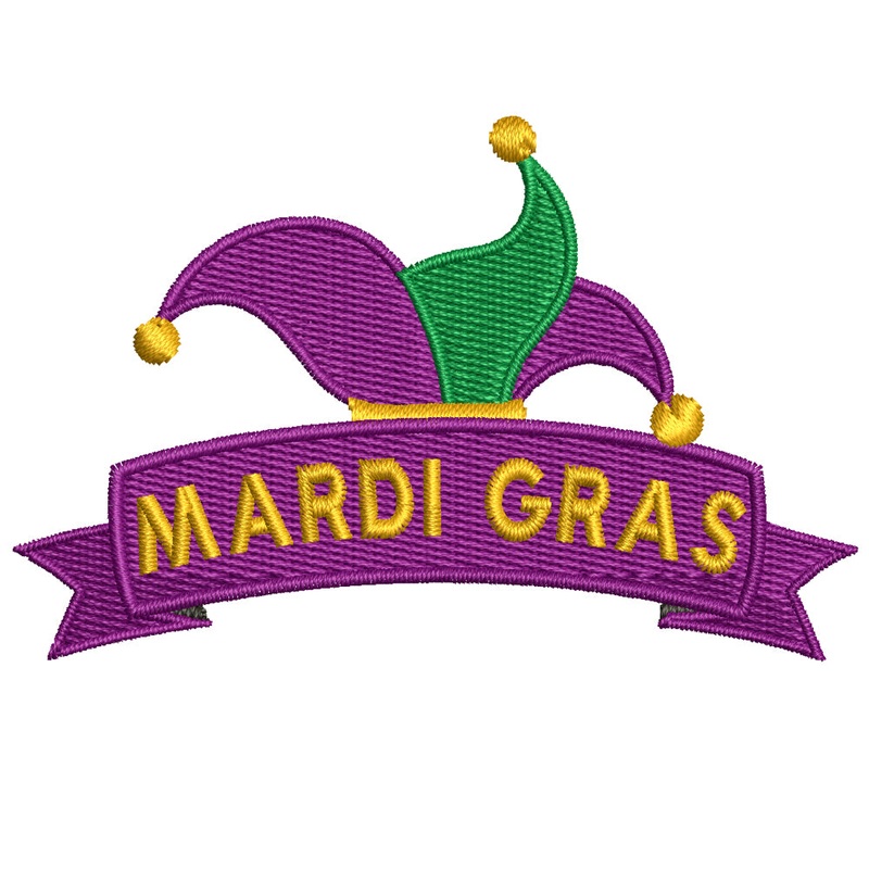 Madi Gras Jester Hat Design Default Title One Size