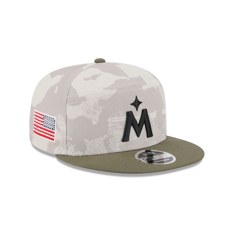 Minnesota Twins Armed Forces Day 2025 Split Panel 9FIFTY Snapback Hat One Size