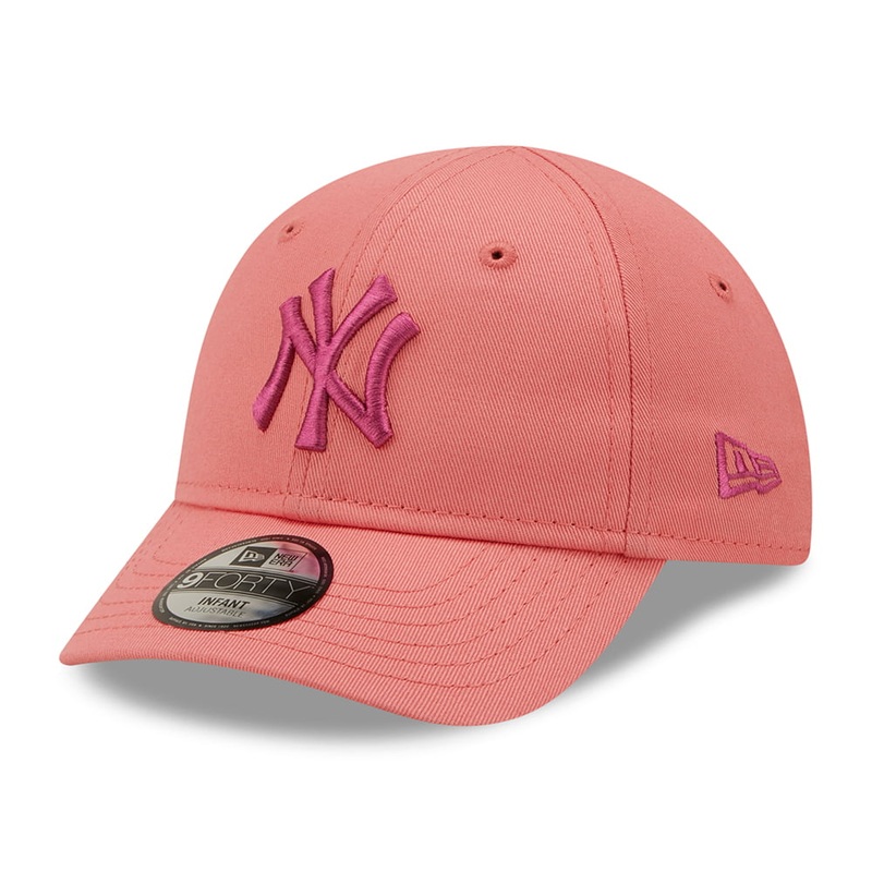 New Era Baby 9FORTY New York Yankees Baseball Cap – MLB League Essential – Light Pink-Pink Infant 1-Size