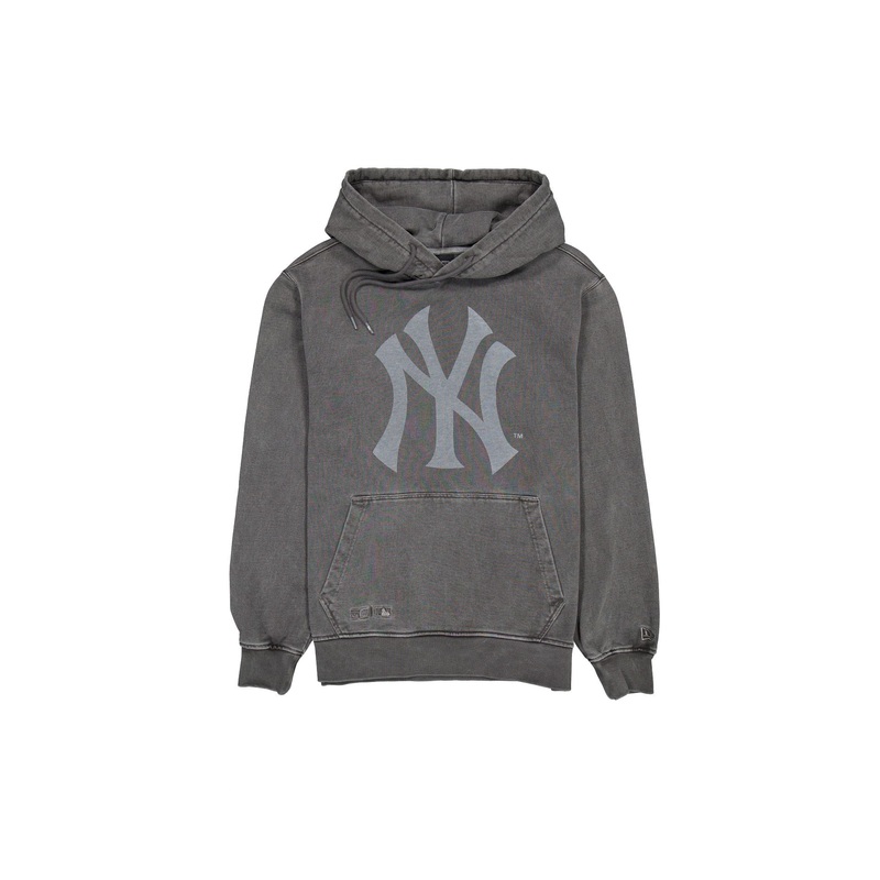 New York Yankees Pigment Logo Black Hoodie XS