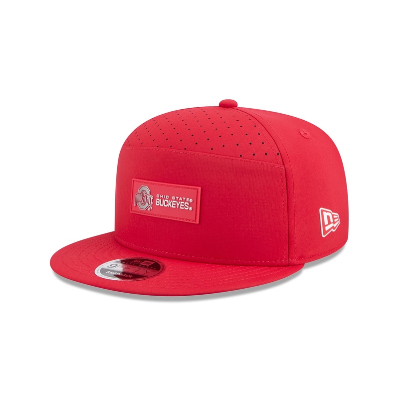 Ohio State Buckeyes Hot Weather Split Panel 9FIFTY Snapback Hat One Size