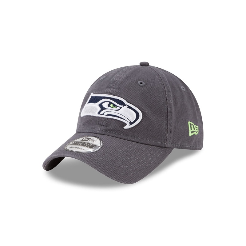 Seattle Seahawks NFL Core Classic Graphite 9TWENTY Adjustable Hat One Size