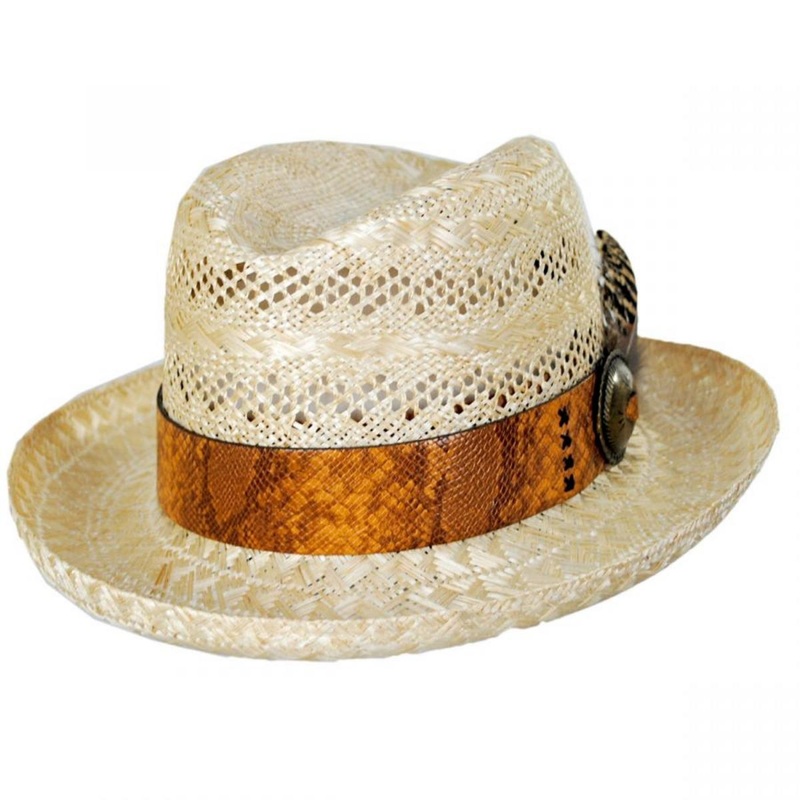 Shade Sisal Straw Homburg Hat NATURAL S