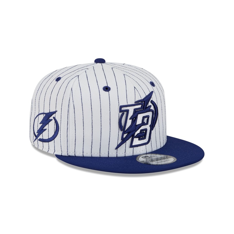 Tampa Bay Lightning Deceptor Pinstripe 9FIFTY Snapback Hat One Size