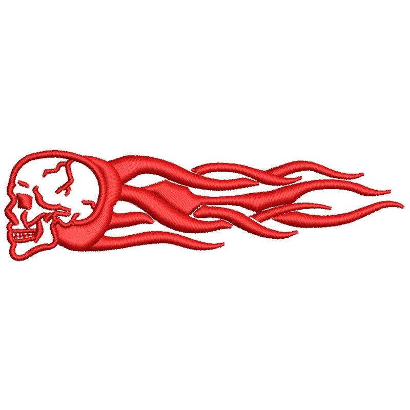 Vintage Fire Skull Logo Vintage Fire Skull Logo One Size