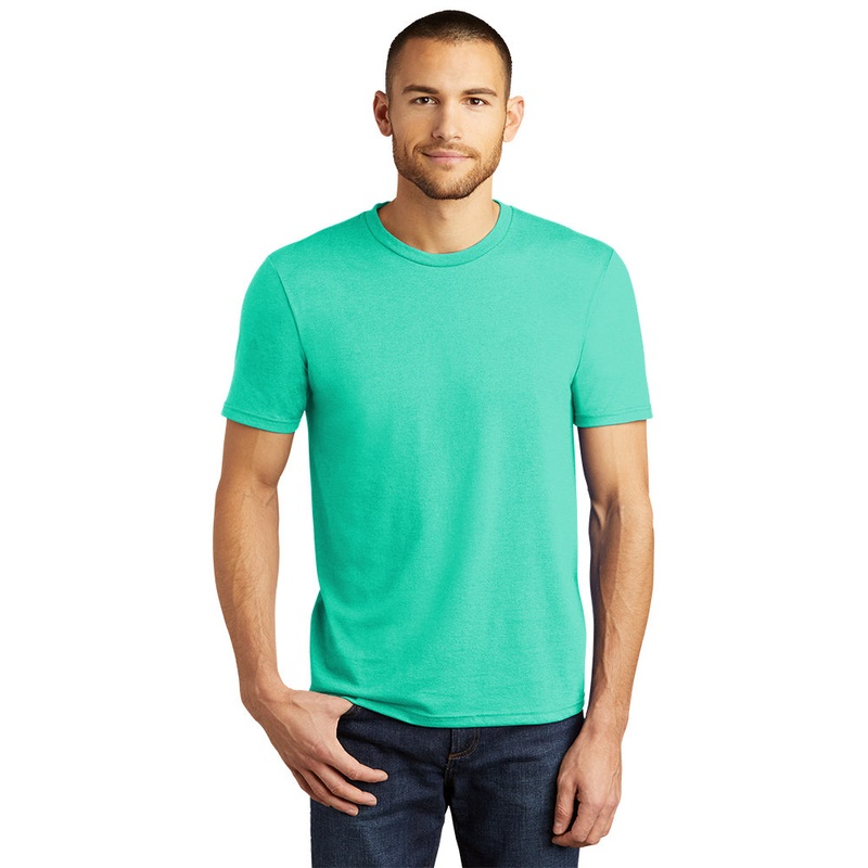 District DM130 Perfect Tri Tee – Aqua Heather Aqua Heather XS