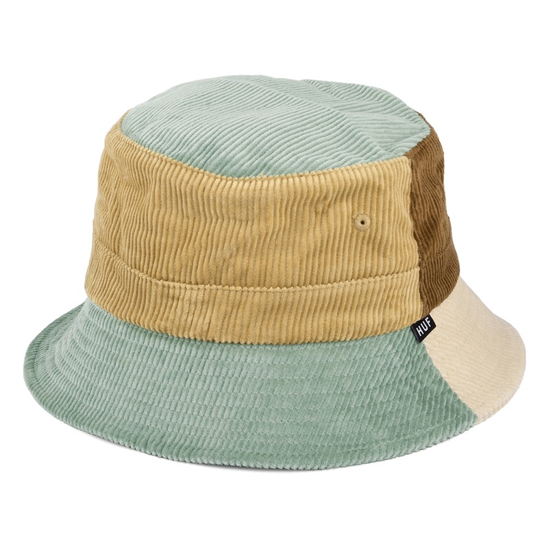 HUF Multi Panel Corduroy Bucket Hat – Light Blue Small/Medium