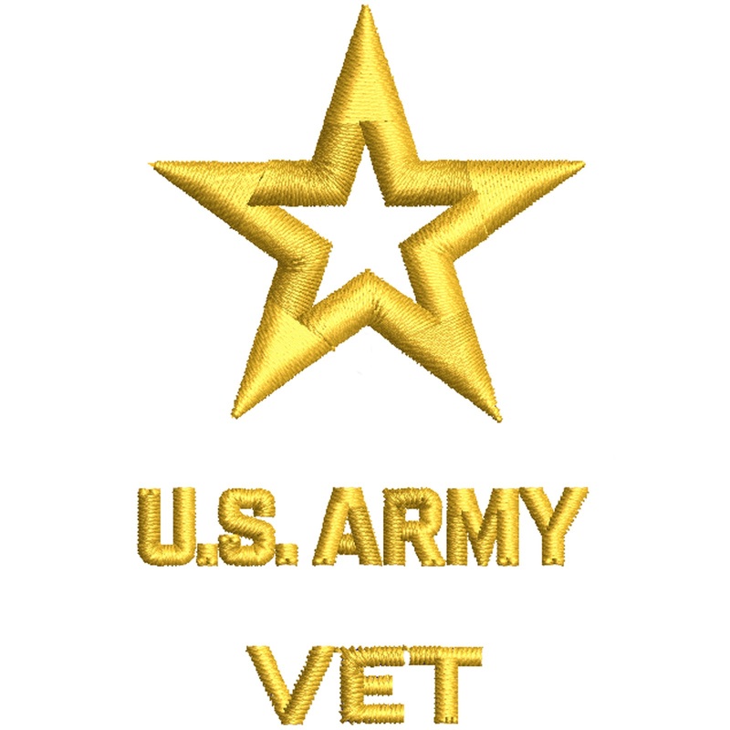 Licensed Star US Army Veteran Military Logo Licensed Star US Army Veteran Military Logo One Size