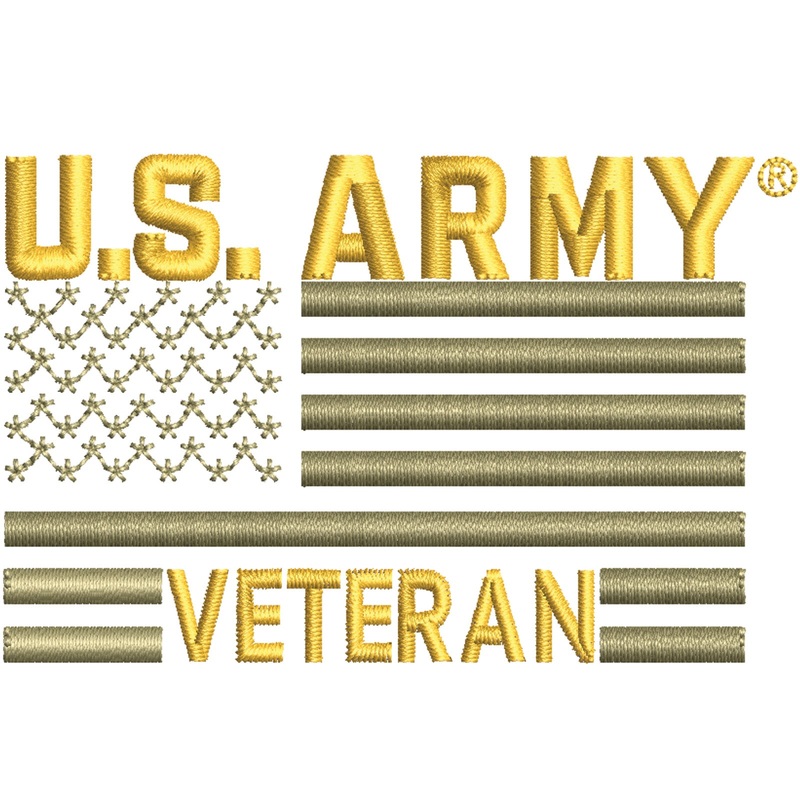Licensed US Army Veteran Flag Symbol Licensed US Army Veteran Flag Symbol One Size
