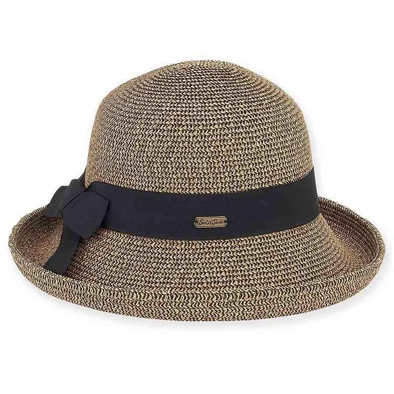 Montrose Up Turned Brim Summer Hat – Sun ‘N’ Sand Hats Black tweed M/L (58 cm)