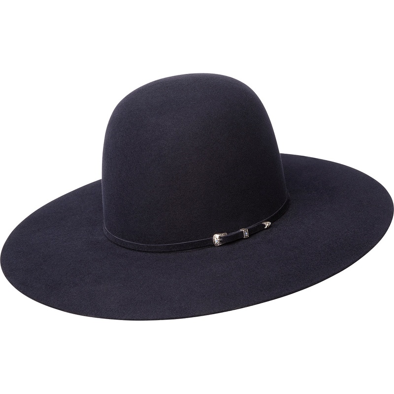 Stellar 20X Open 5″ Cowboy Hat Black 6 3/4