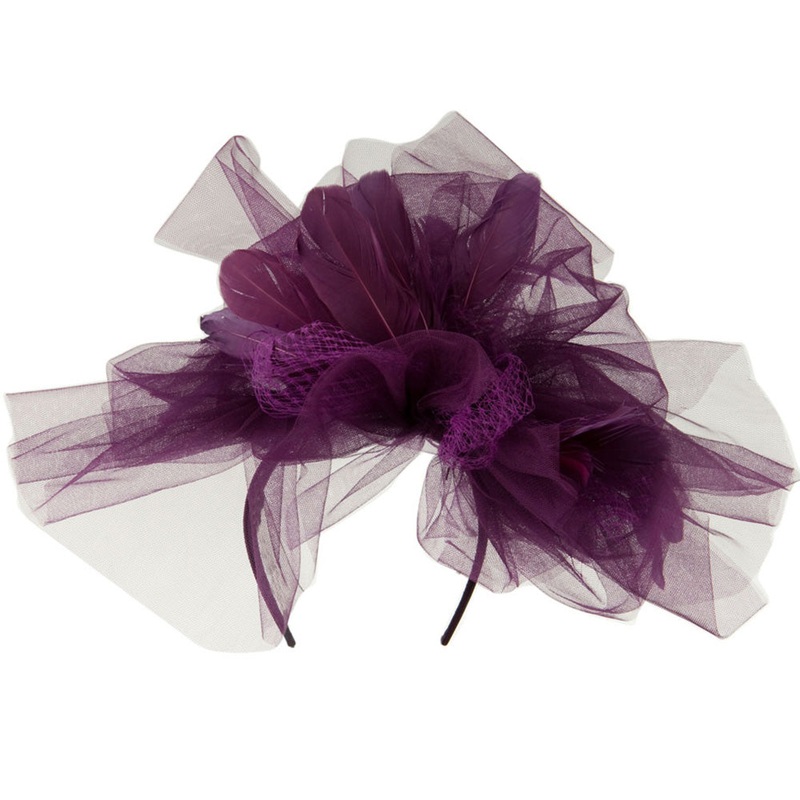 Tulle Couture Fascinator White One Size