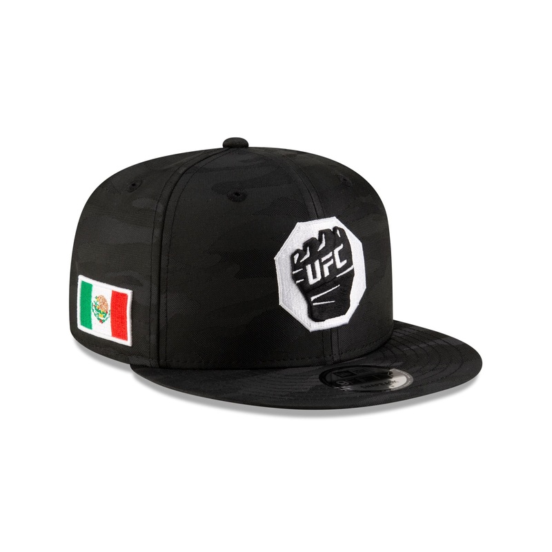UFC Mexico Black Camo Glove 9FIFTY Snapback Hat One Size
