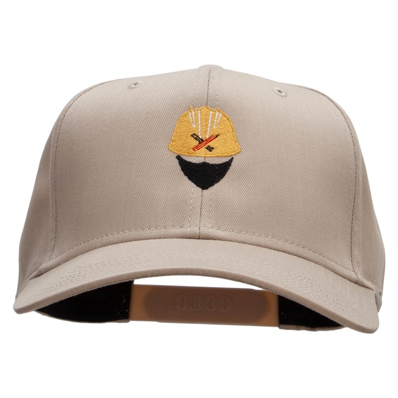Architect Embroidered Solid Cotton Twill Pro Style Cap Khaki One Size