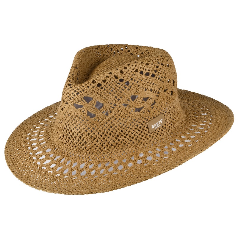 Barts Hats Aratua Vented Summer Fedora Hat – Light Brown 1-Size