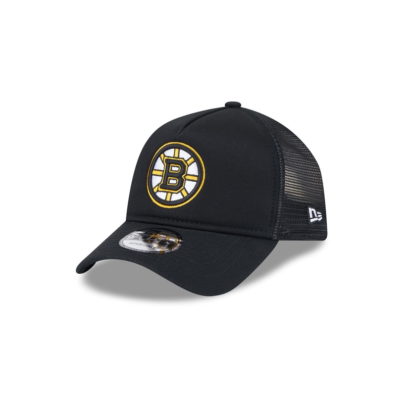 Boston Bruins 9FORTY A-Frame Trucker Hat One Size
