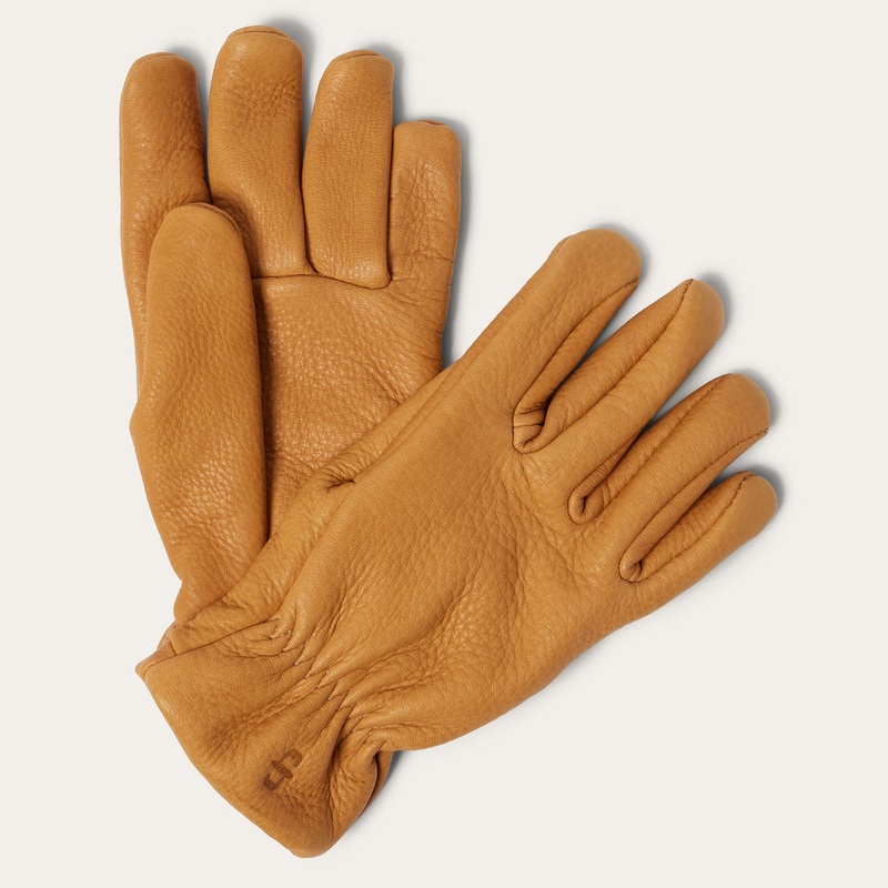 Deerskin Roper Glove – Lined Saddle Tan S