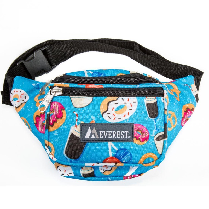 Everest Signature Pattern Waist Fanny Pack P044KD Donuts