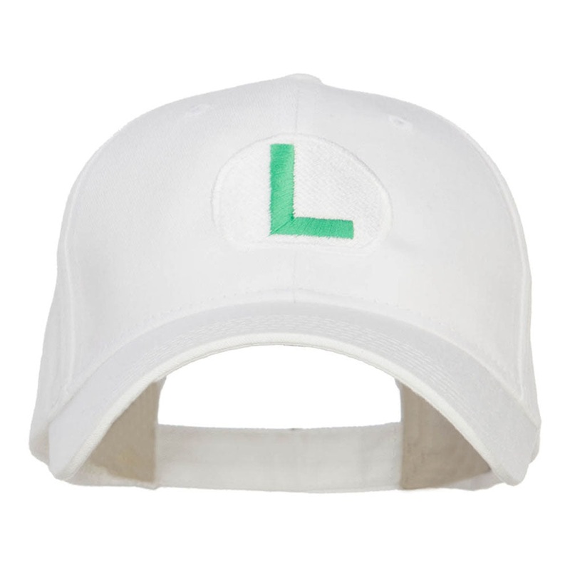 Fire Mario Luigi Embroidered Cap Lime One Size