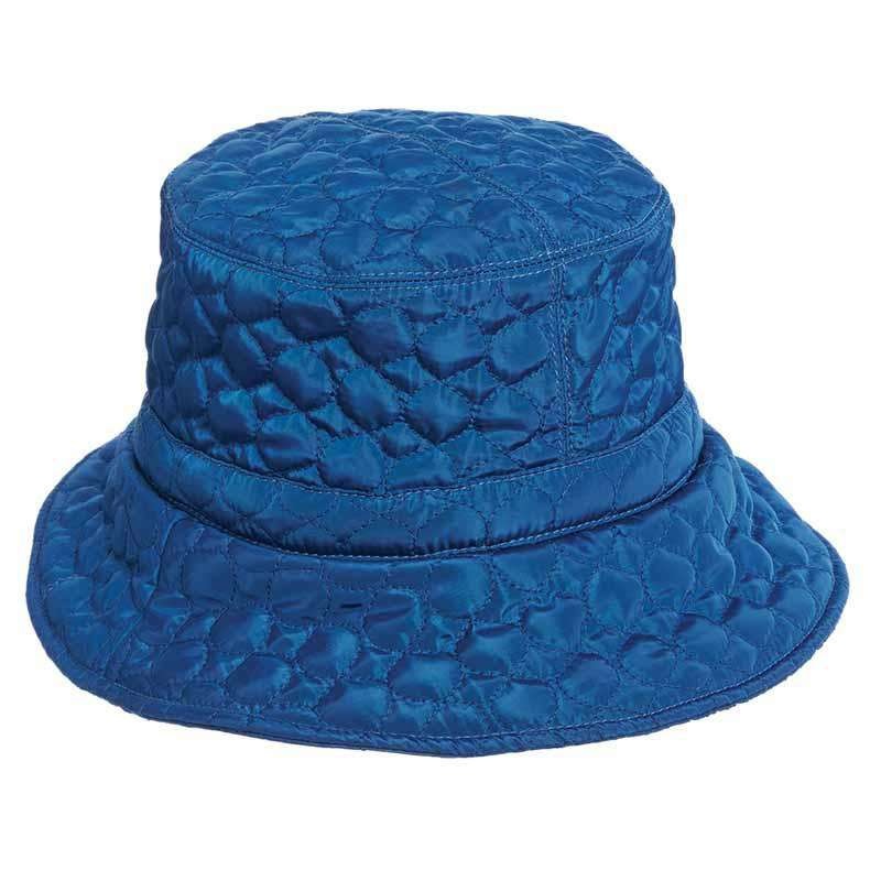 Fleece Lined Quilted Rain Hat – Scala Collezione Hats Teal