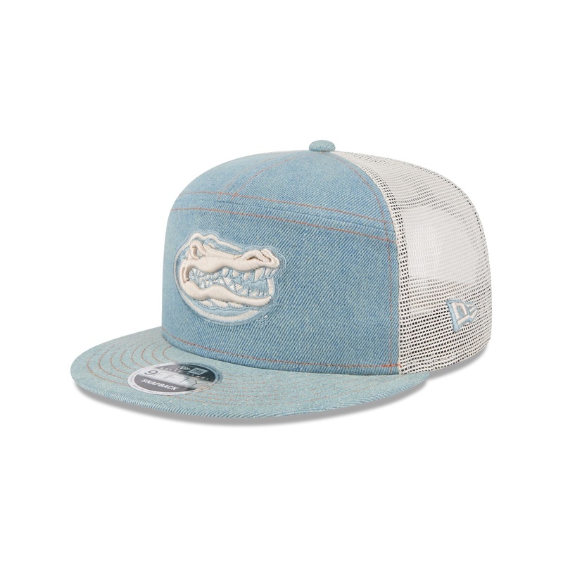 Florida Gators Denim Split Panel 9FIFTY Trucker Hat One Size