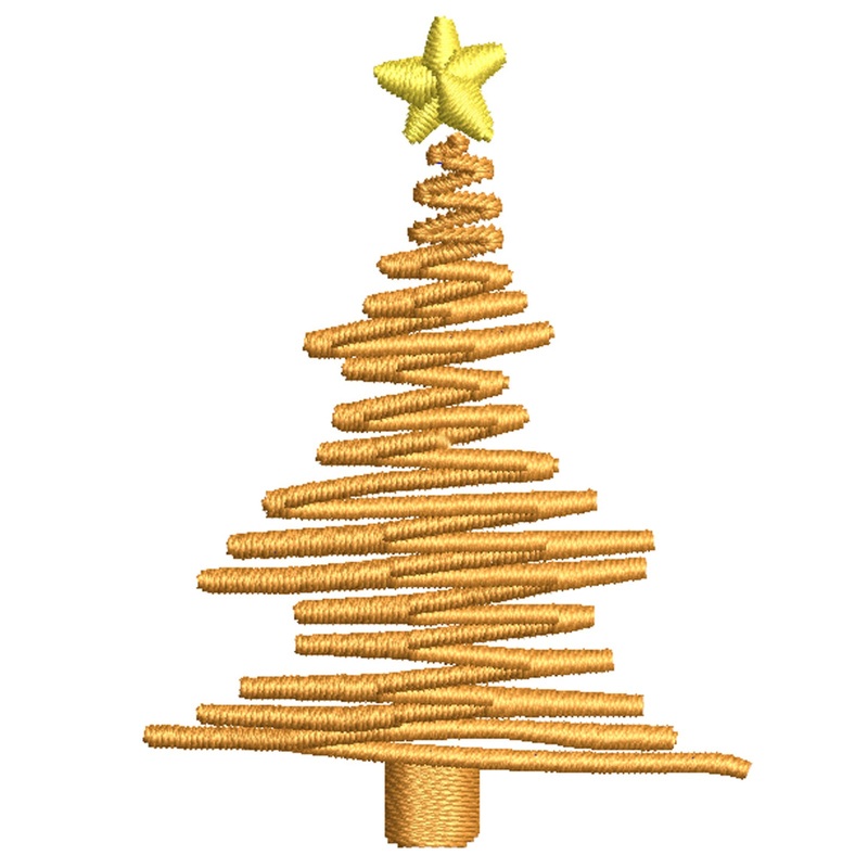 Gold Linear Christmas Trees Gold Linear Christmas Trees One Size