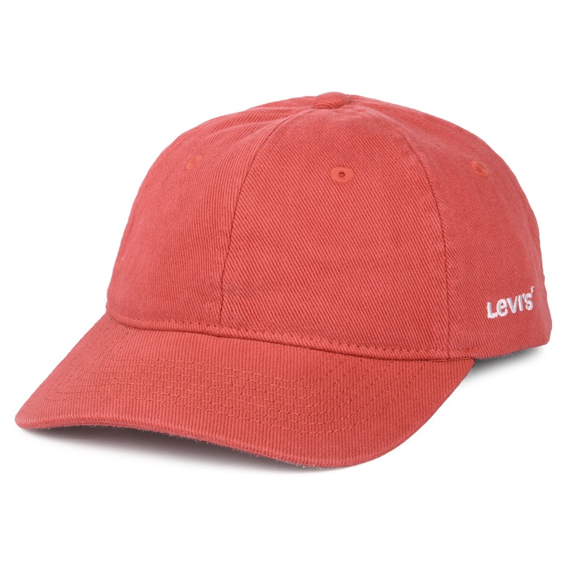 Levi’s Hats Essential Denim Baseball Cap – Dark Orange Adjustable