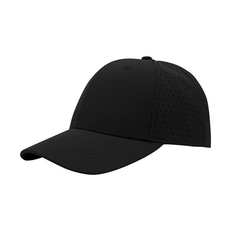 Mega Cap 7638 Perforated Performance Cap Black