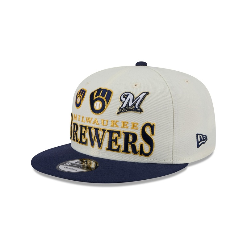 Milwaukee Brewers Archive 9FIFTY Snapback Hat One Size