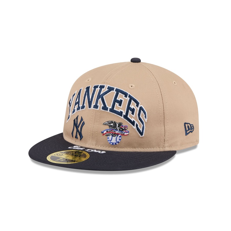 New York Yankees Camel Retro Crown 59FIFTY Fitted Hat 7